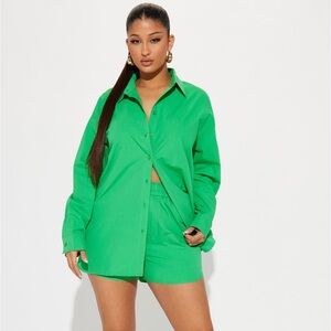 Baily Button Up Short Set